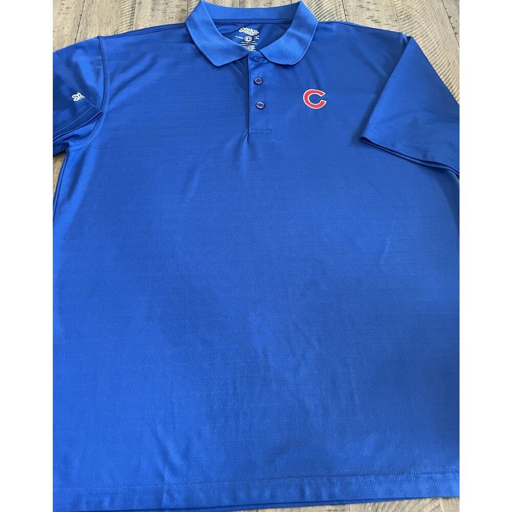 Chicago Cubs Blue Polo Shirt MLB Baseball XL